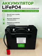 Аккумуляторы для инвалидных колясок 24v 20 A/H литий-железо-фосфатные+ зарядн. 24v. Разм. 240 x 195 x 115 мм. Вес 3.5 Кг. До 5 лет
