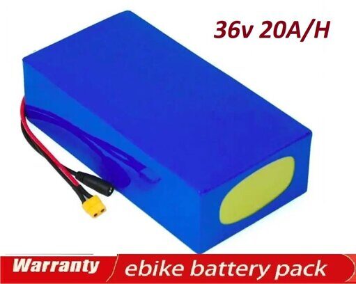 Аккумуляторы 36V 20 A/H, LI-ION + зарядное 36V, для эл. велосипедов до 500W